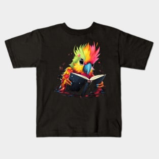 Cockatiel Reads Book Kids T-Shirt